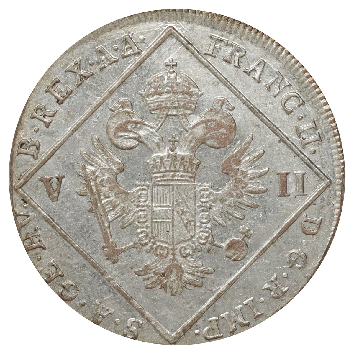 Austria 1802C Franz II 7 Kreuzer Almost Uncirculated (AU50) $