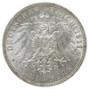 German States 1911A Prussia 3 Marks AU-UNC (AU55)