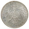 German States 1913D Bavaria 5 Marks Almost Uncirculated (AU50)