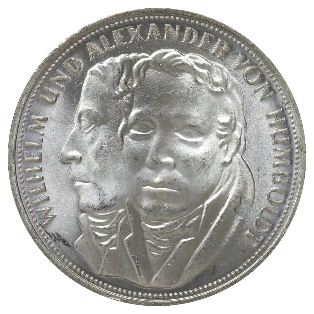 German Federal Republic 1967F 5 Marks Gem Brilliant Uncirculated (MS65)