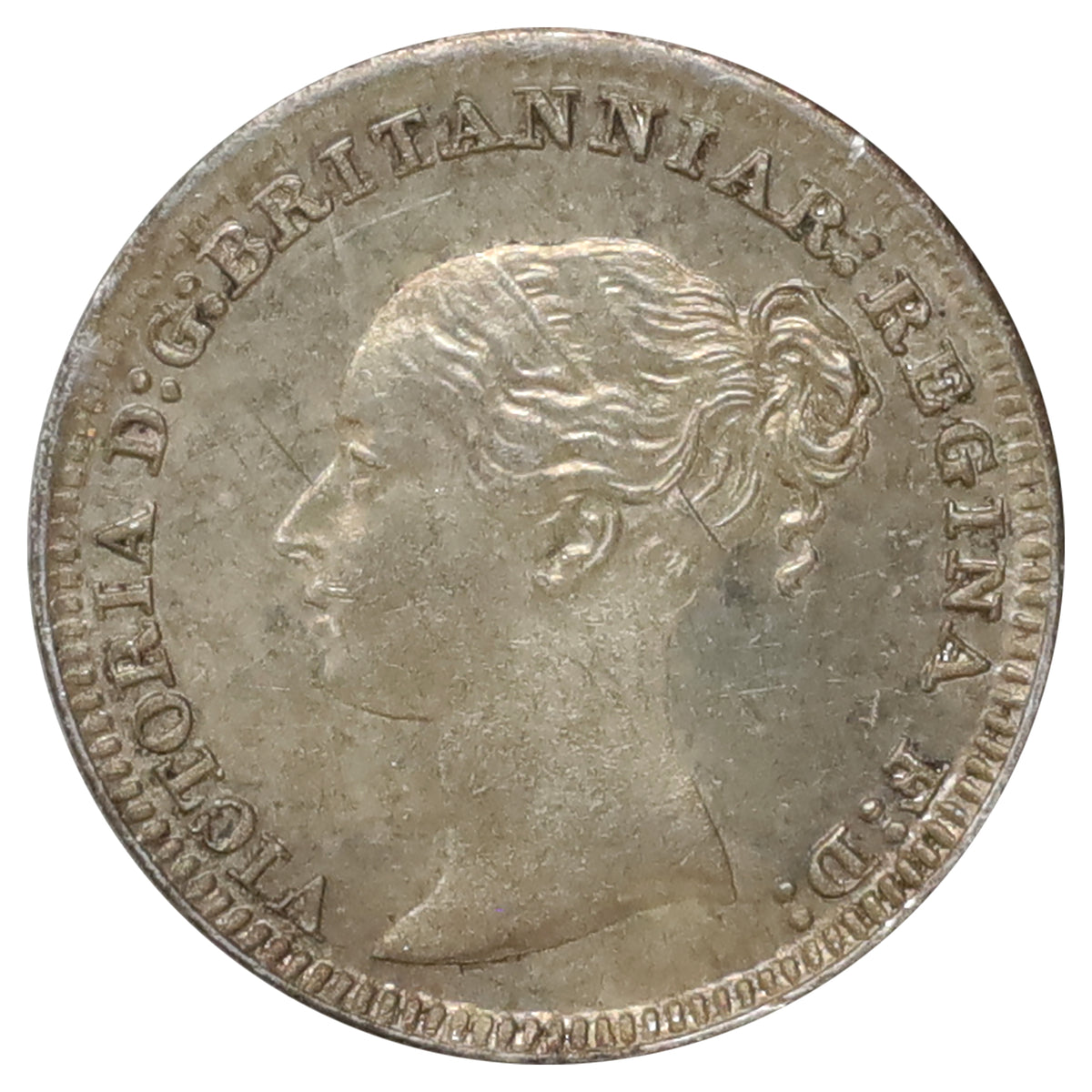 Great Britain 1887 Maundy Penny Uncirculated (MS60)