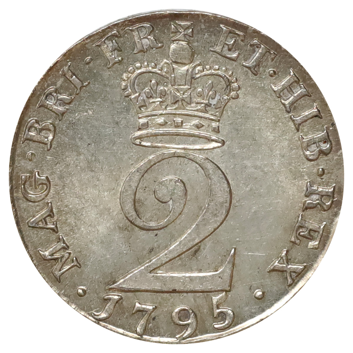 Great Britain 1795 George III 2 Pence Brilliant Uncirculated (MS63)