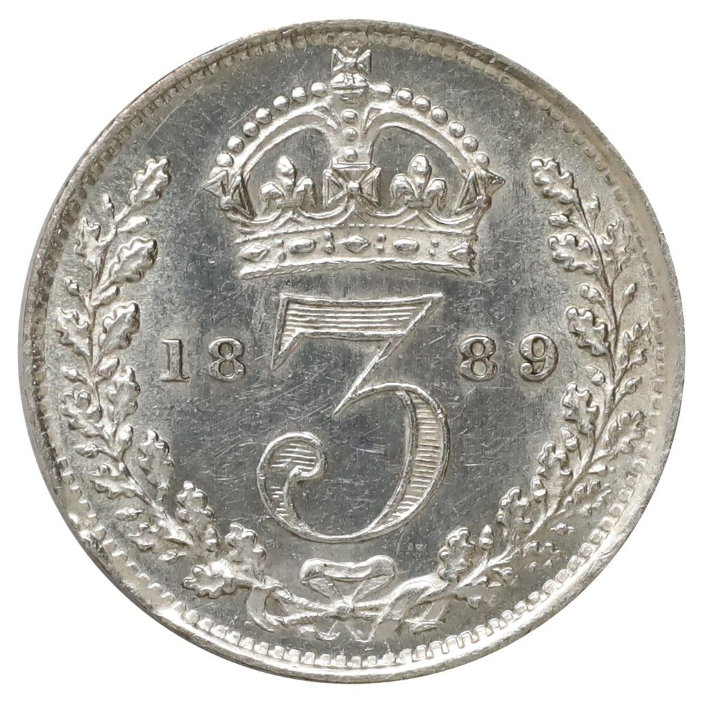 Great Britain 1889 3 Pence UNC+ (MS62)