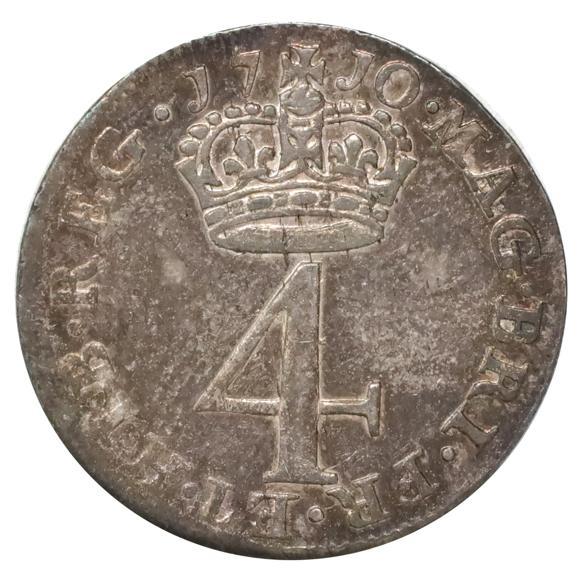 Great Britain 1710 Anne 4 Pence EF-AU (EF45)