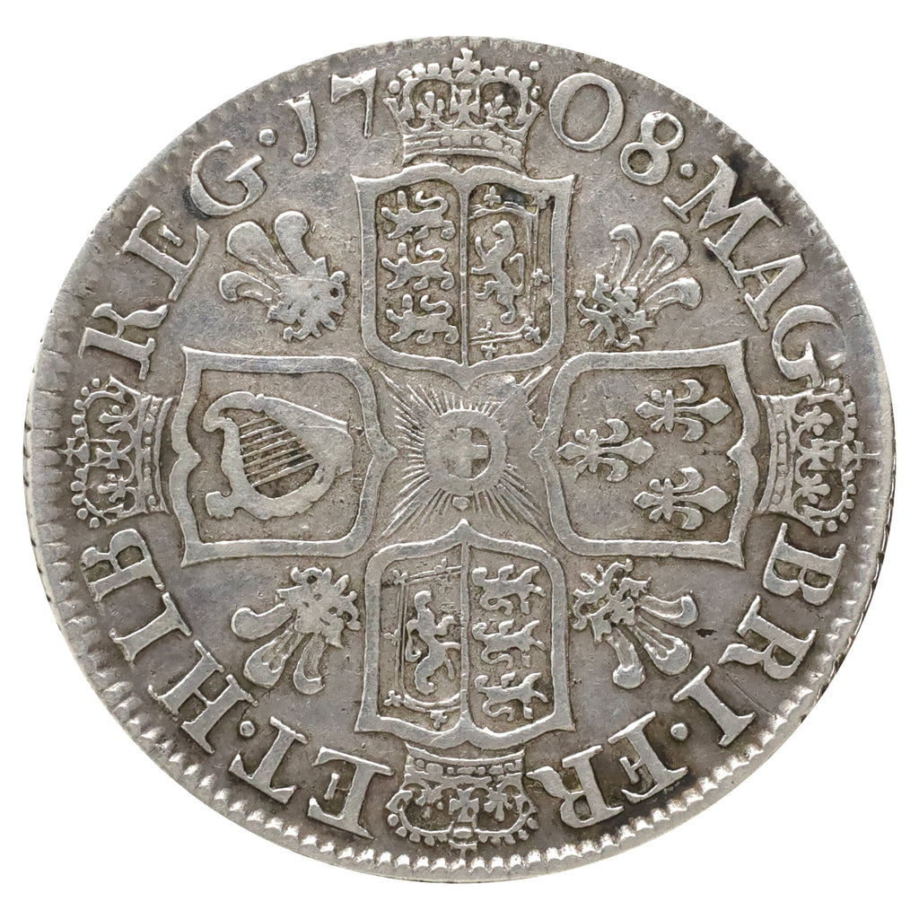 Great Britain 1708 Anne Shilling Very Fine (VF20)