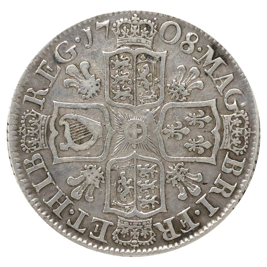 Great Britain 1708 Anne Shilling Very Fine (VF20)