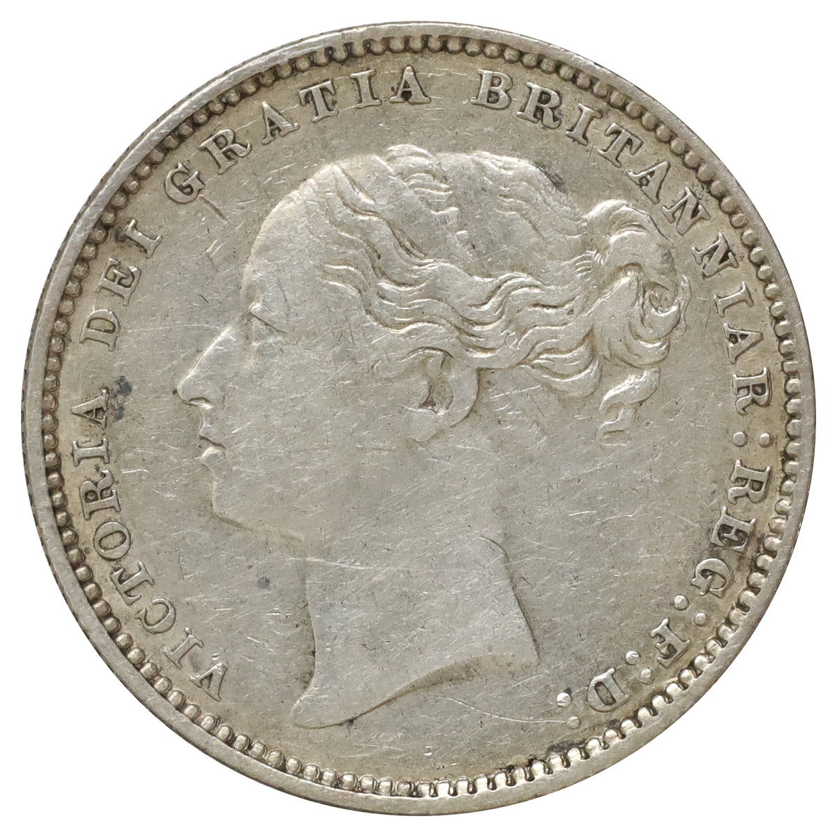 Great Britain 1881 Shilling Extra Fine (EF40)