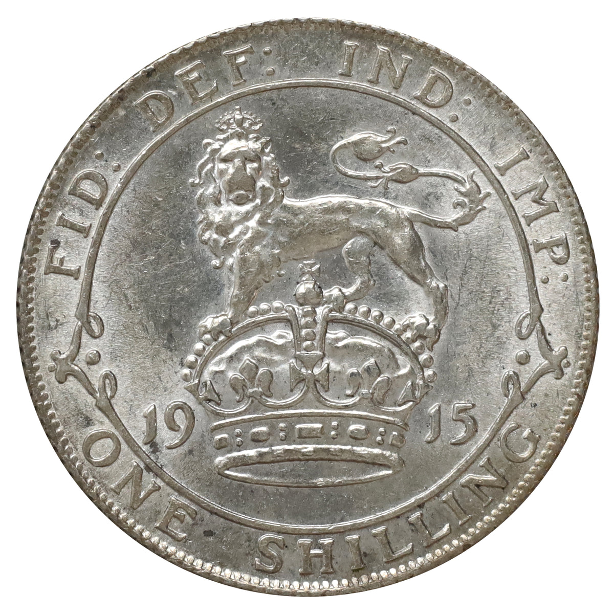 Great Britain 1915 Shilling UNC+ (MS62)