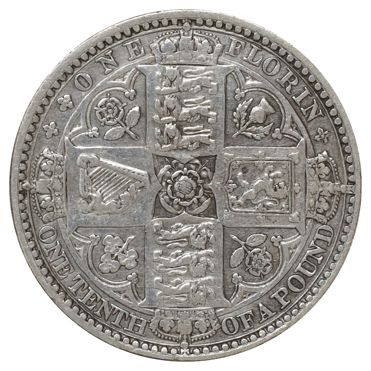 Great Britain 1849 Florin VF-EF (VF30)