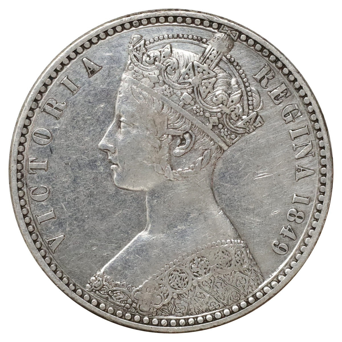 Great Britain 1849 Florin VF-EF (VF30)