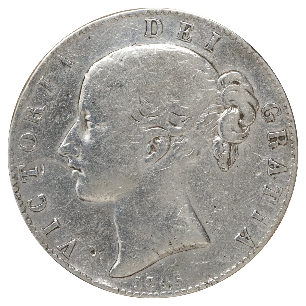 Great Britain 1845 Crown Very Good (VG8)