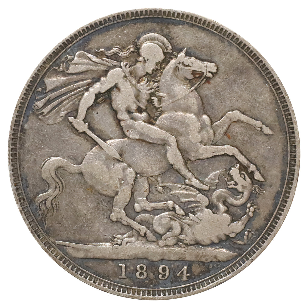Great Britain 1894 Crown F-VF (F15)