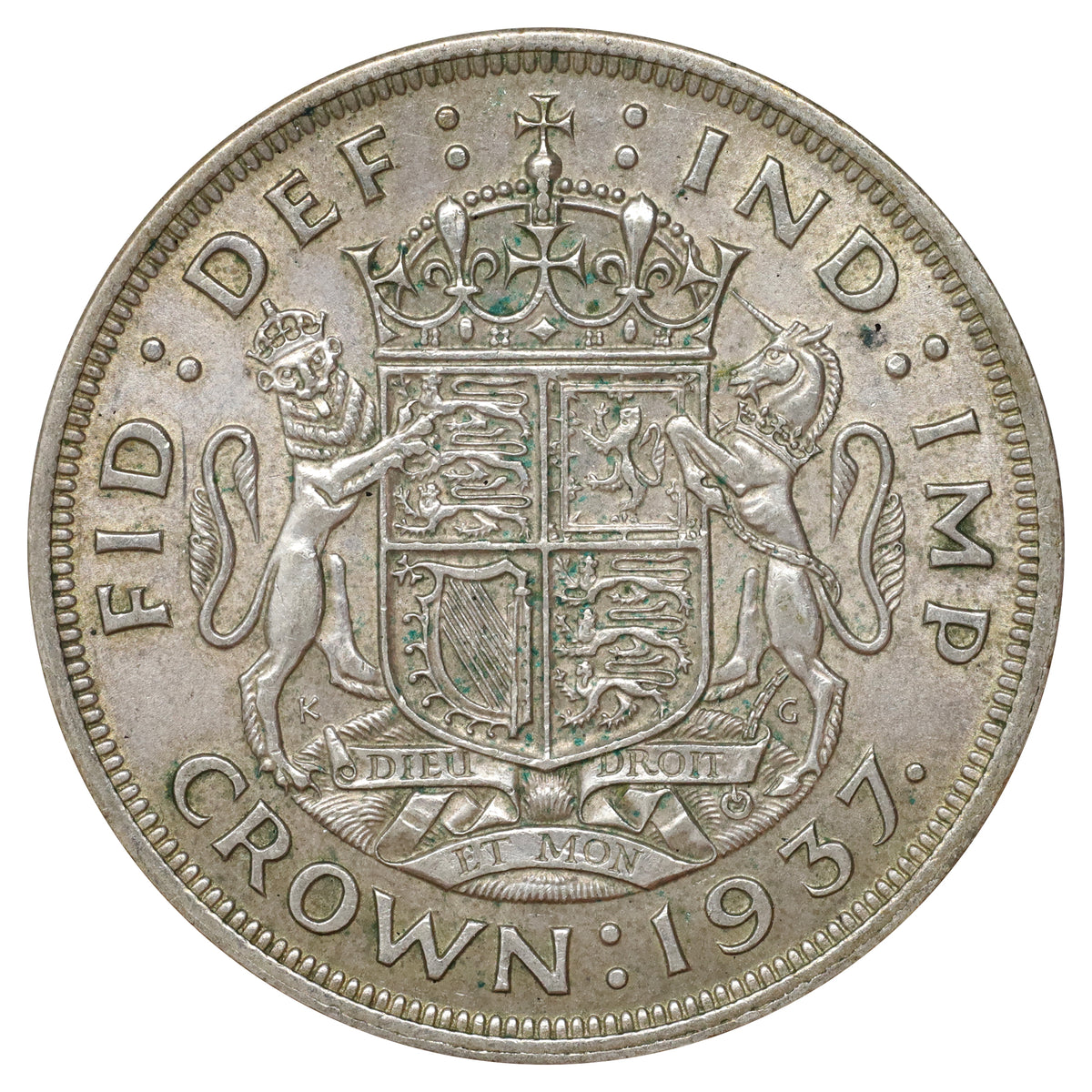Great Britain 1937 Crown EF-AU (EF45)