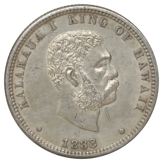 Hawaii 1883 1/4 Dollar UNC+ (MS62)