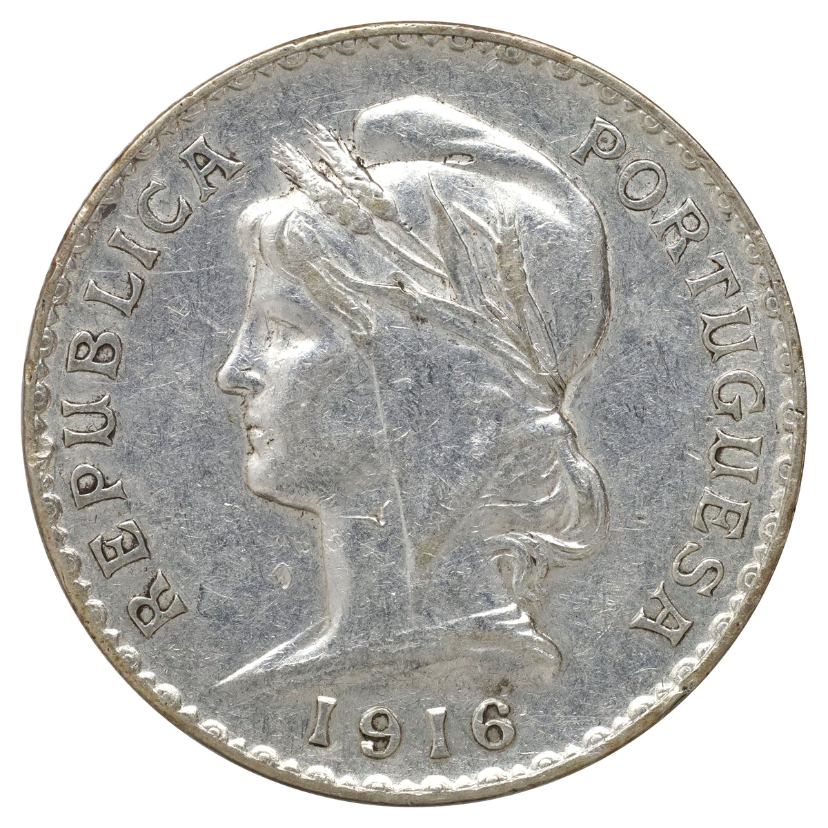 Portugal 1916 Escudo Extra Fine (EF40)
