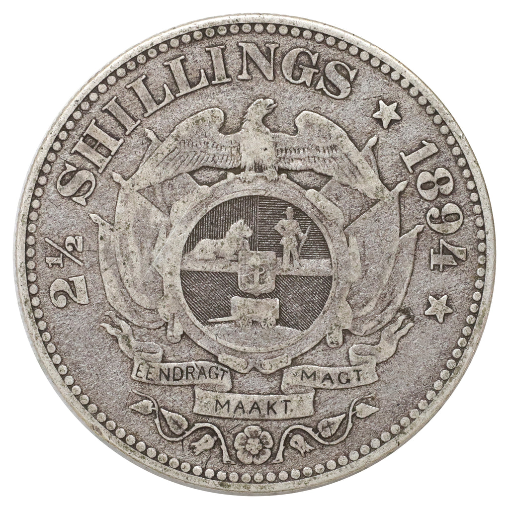 South Africa 1894 2 1/2 Shillings VF-EF (VF30) $