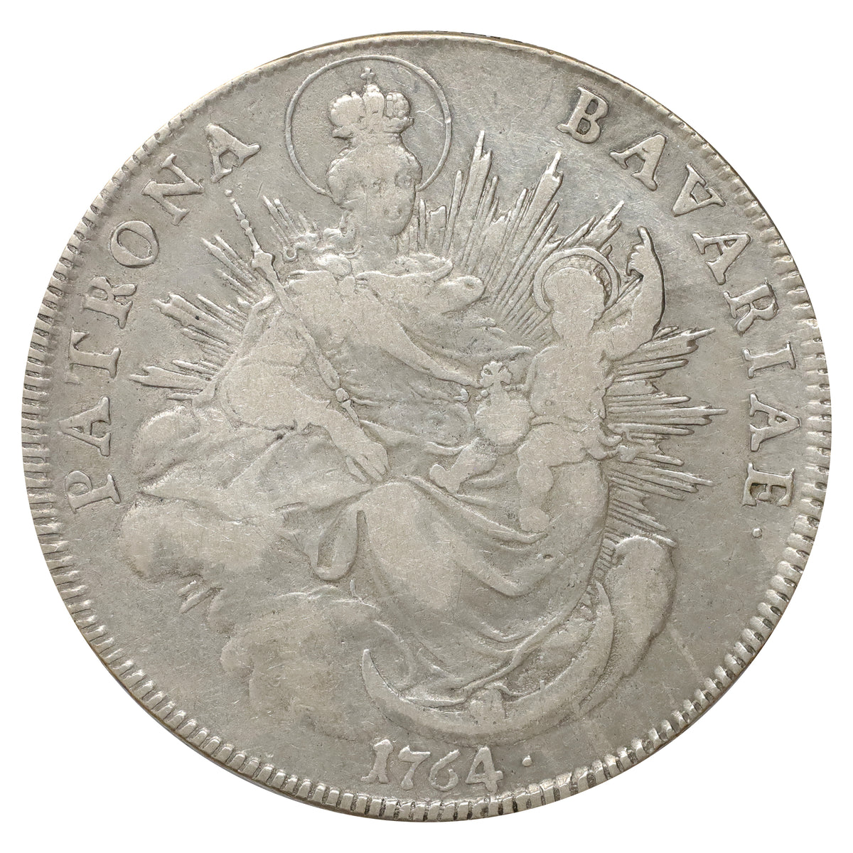 German States 1764 Bavaria Thaler Extra Fine (EF40) (L)