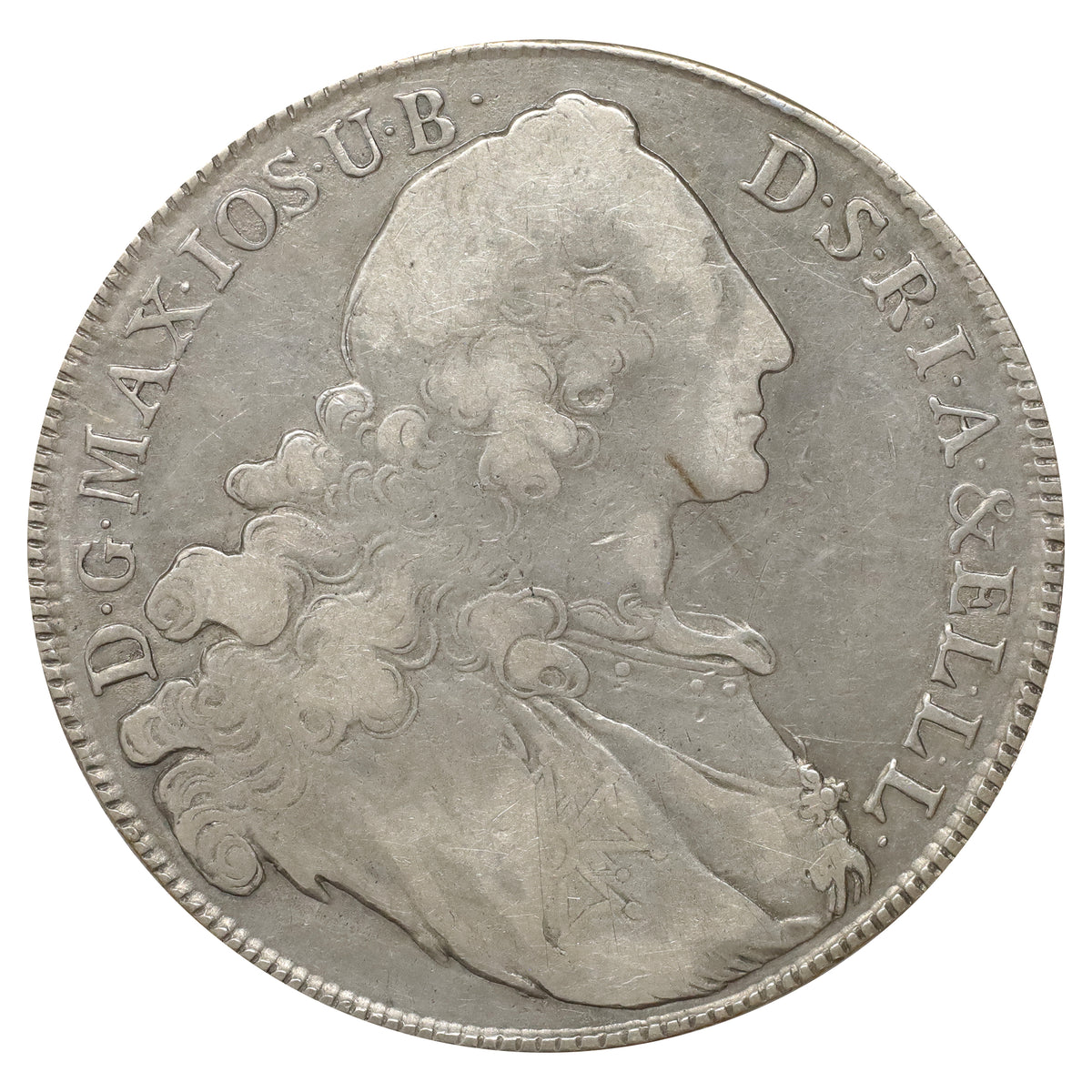 German States 1764 Bavaria Thaler Extra Fine (EF40) (L)