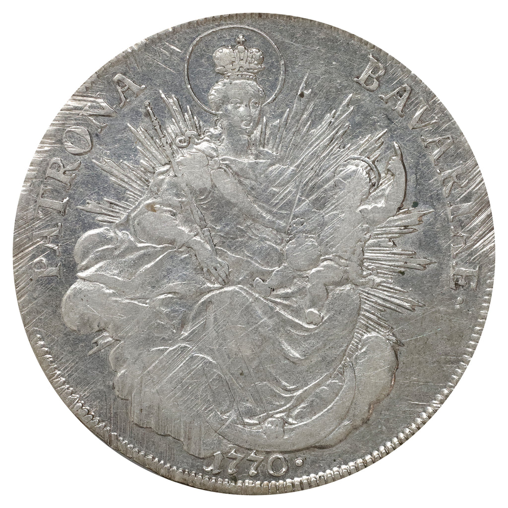 German States 1770 Bavaria Thaler Extra Fine (EF40) (L)