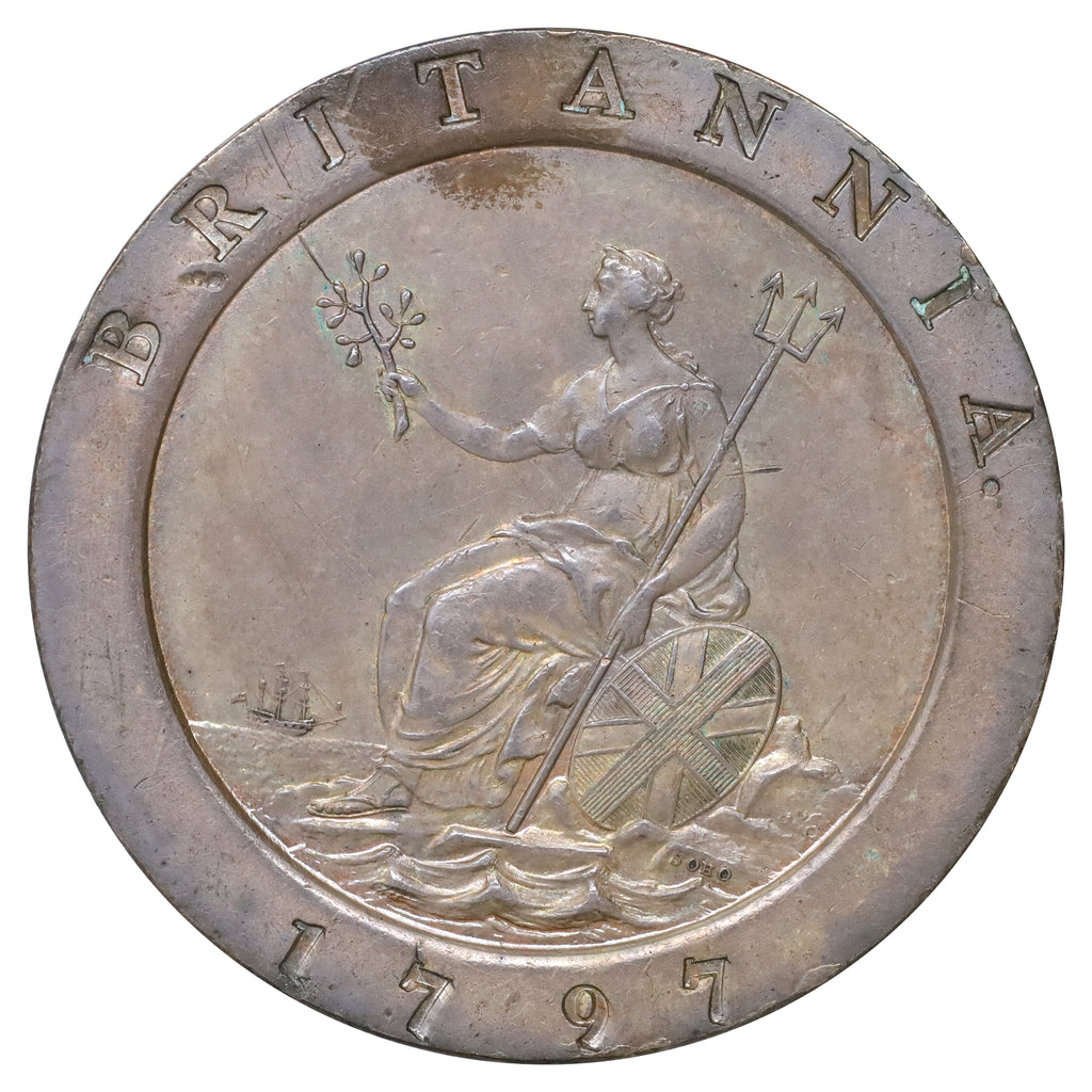 Great Britain 1797 George III 2 Pence Almost Uncirculated (AU50) (L)