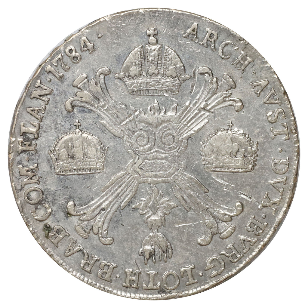 Austrian Netherlands 1784B Joseph II Kronen Thaler EF-AU (EF45) (L)