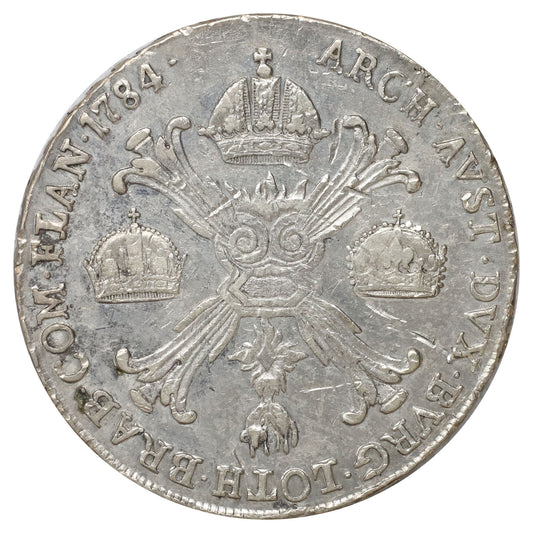Austrian Netherlands 1784B Joseph II Kronen Thaler EF-AU (EF45) (L)