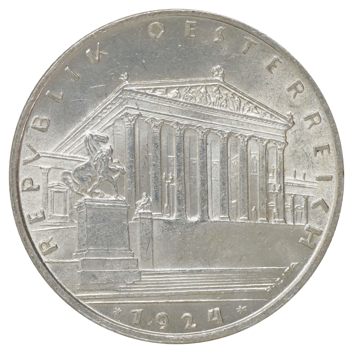 Austria 1924 Schilling Brilliant Uncirculated (MS63) $