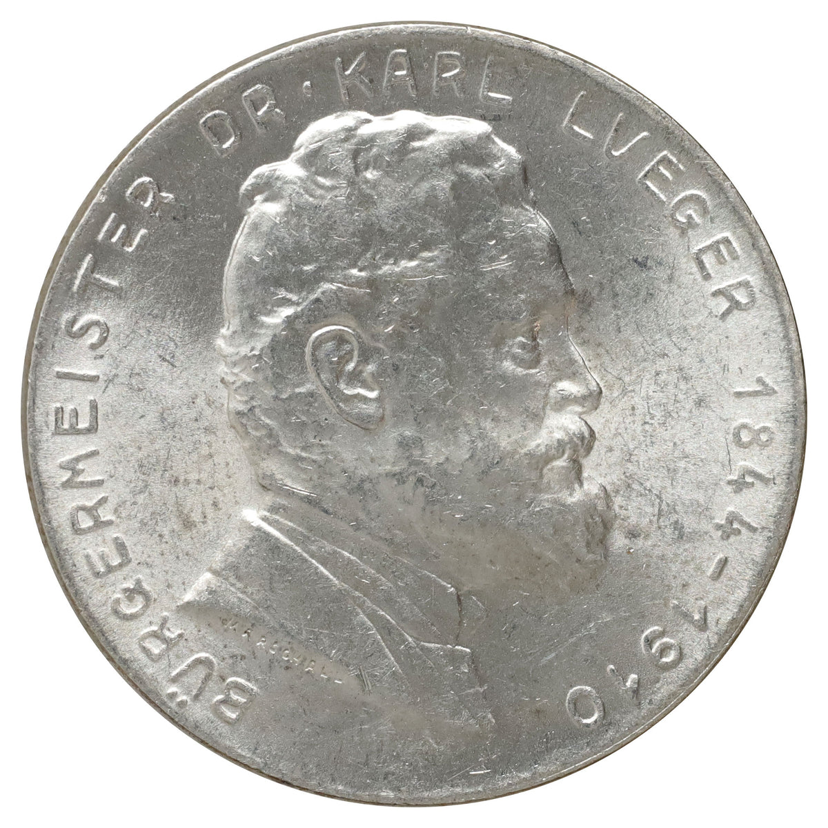 Austria 1935 Karl Lueger 2 Shillings UNC+ (MS62) $