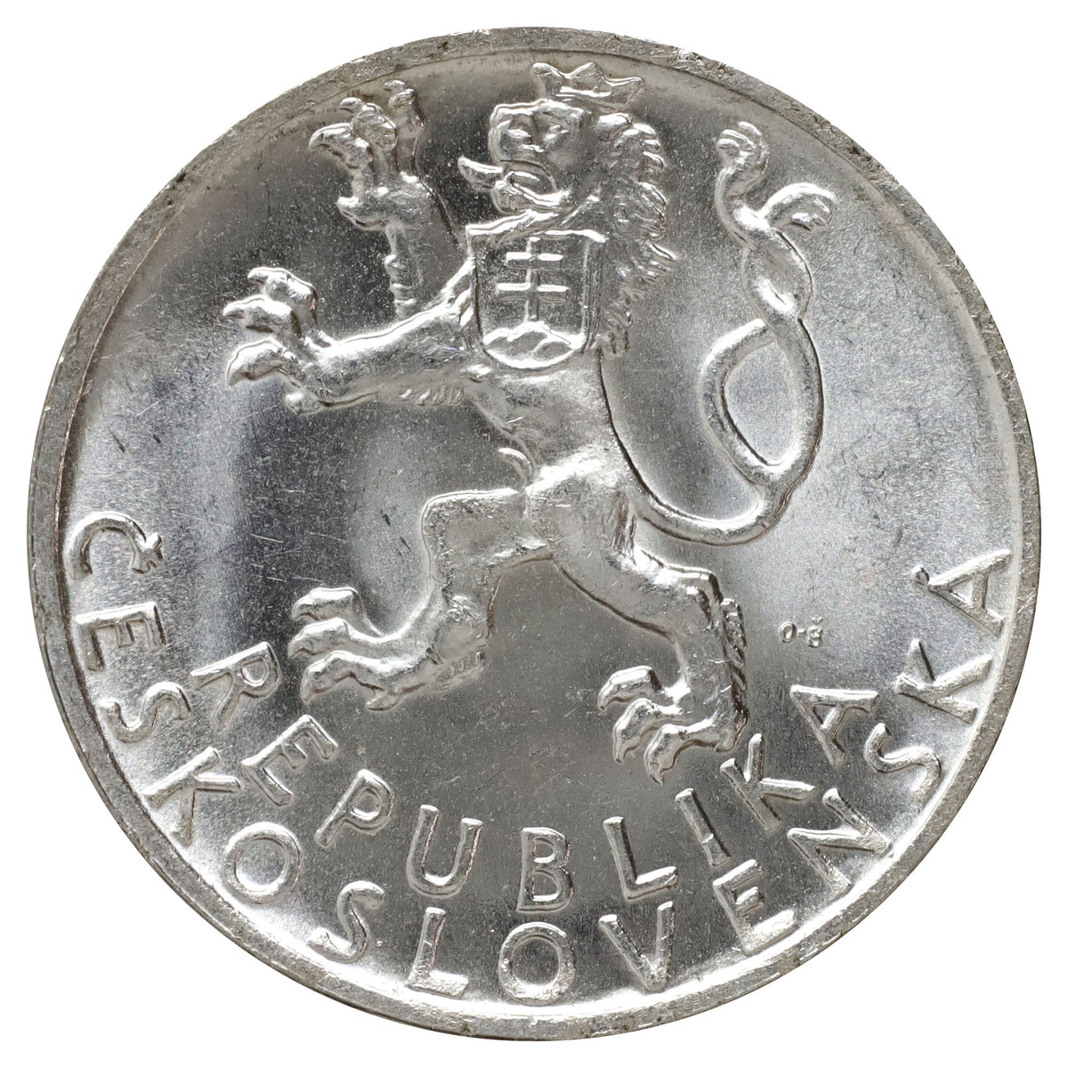 Czechoslovakia 1947 50 Korun Choice Brilliant Uncirculated (MS64) $