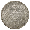 German States 1902G Baden 2 Marks EF-AU (EF45) $