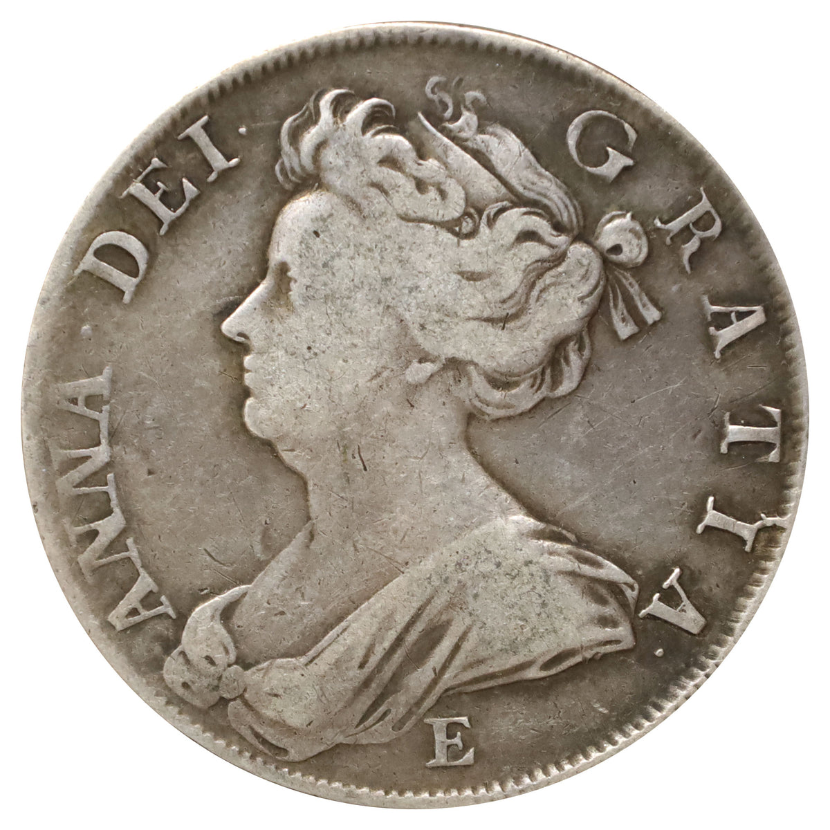 Great Britain 1708E Anne Septimo 1/2 Crown Very Fine (VF20) $