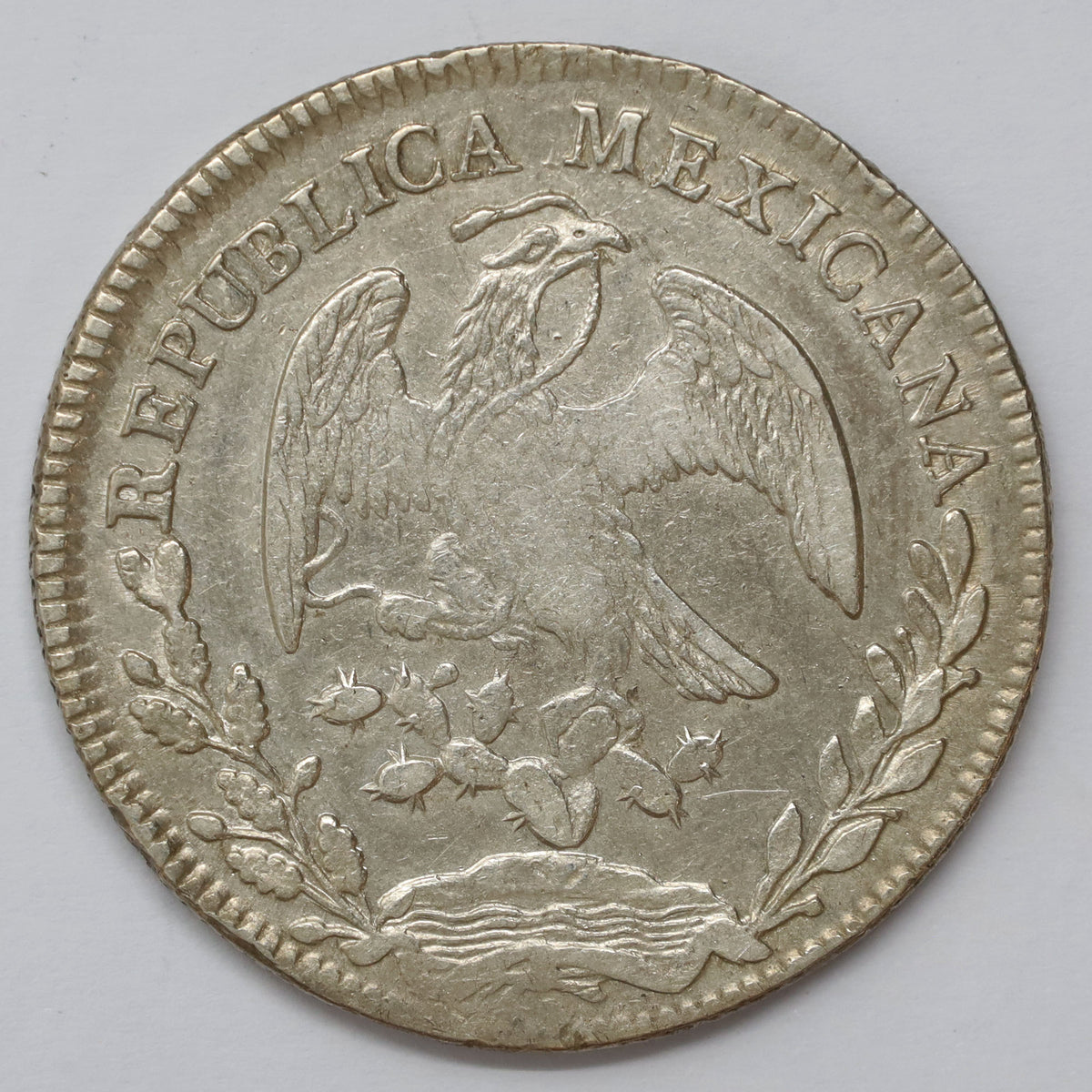 Mexico 1845MO 8 Reales Extra Fine (EF40) (L)