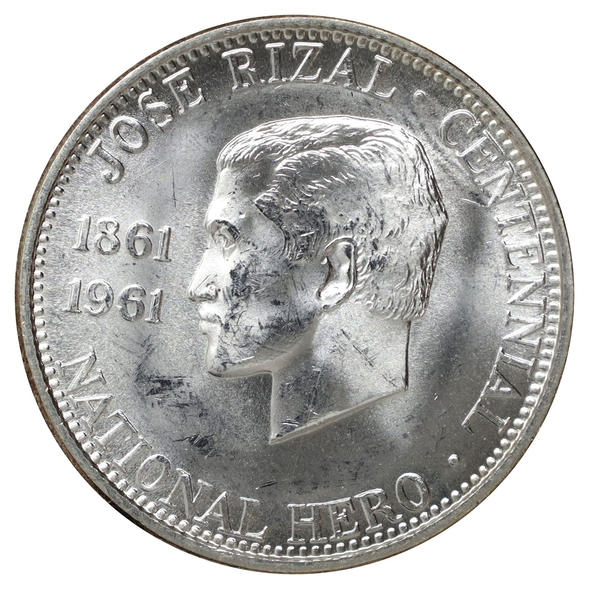 Philippines 1961 1/2 Peso Choice Brilliant Uncirculated (MS64) $