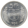 Switzerland 1923B 5 Francs Uncirculated (MS60) $