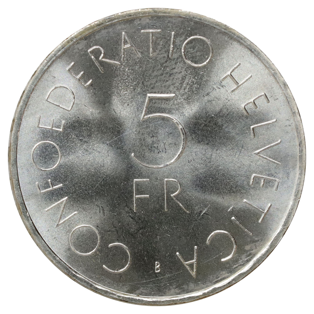 Switzerland 1963B 5 Francs Choice Brilliant Uncirculated (MS64)