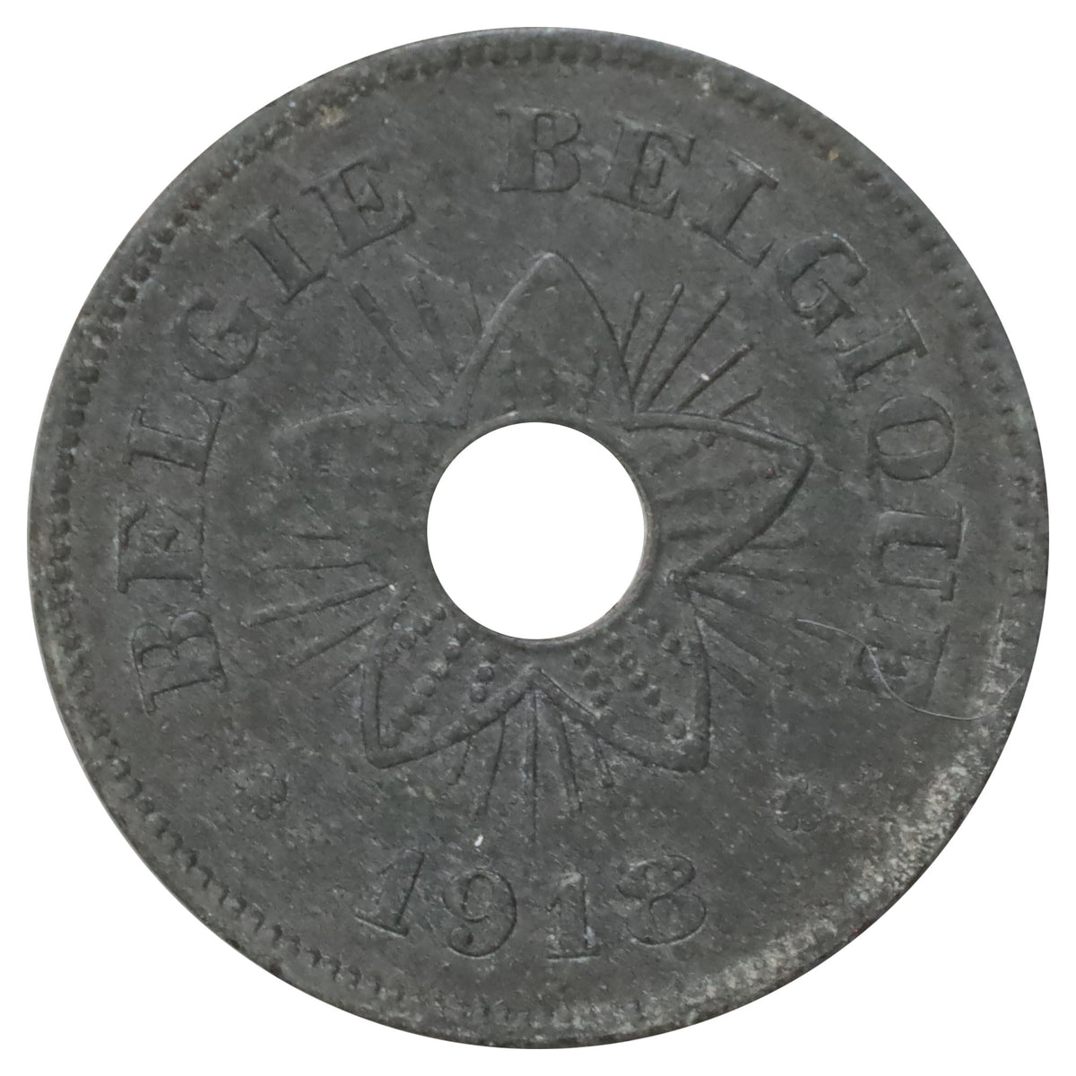 Belgium 1918 50 Centimes EF-AU (EF45)