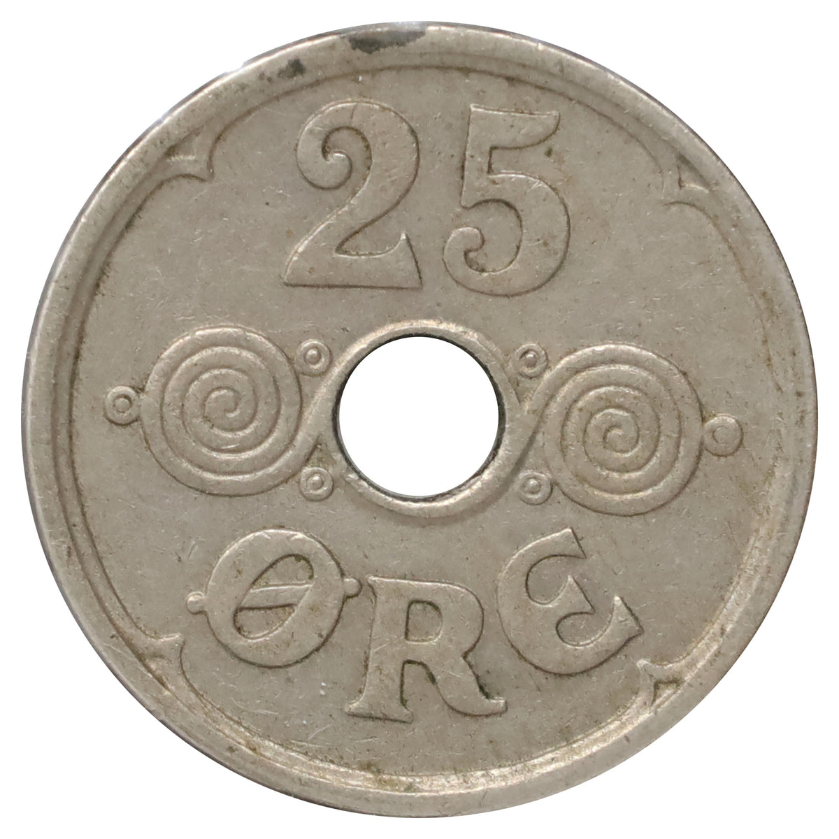Denmark 1939 25 Ore Extra Fine (EF40)