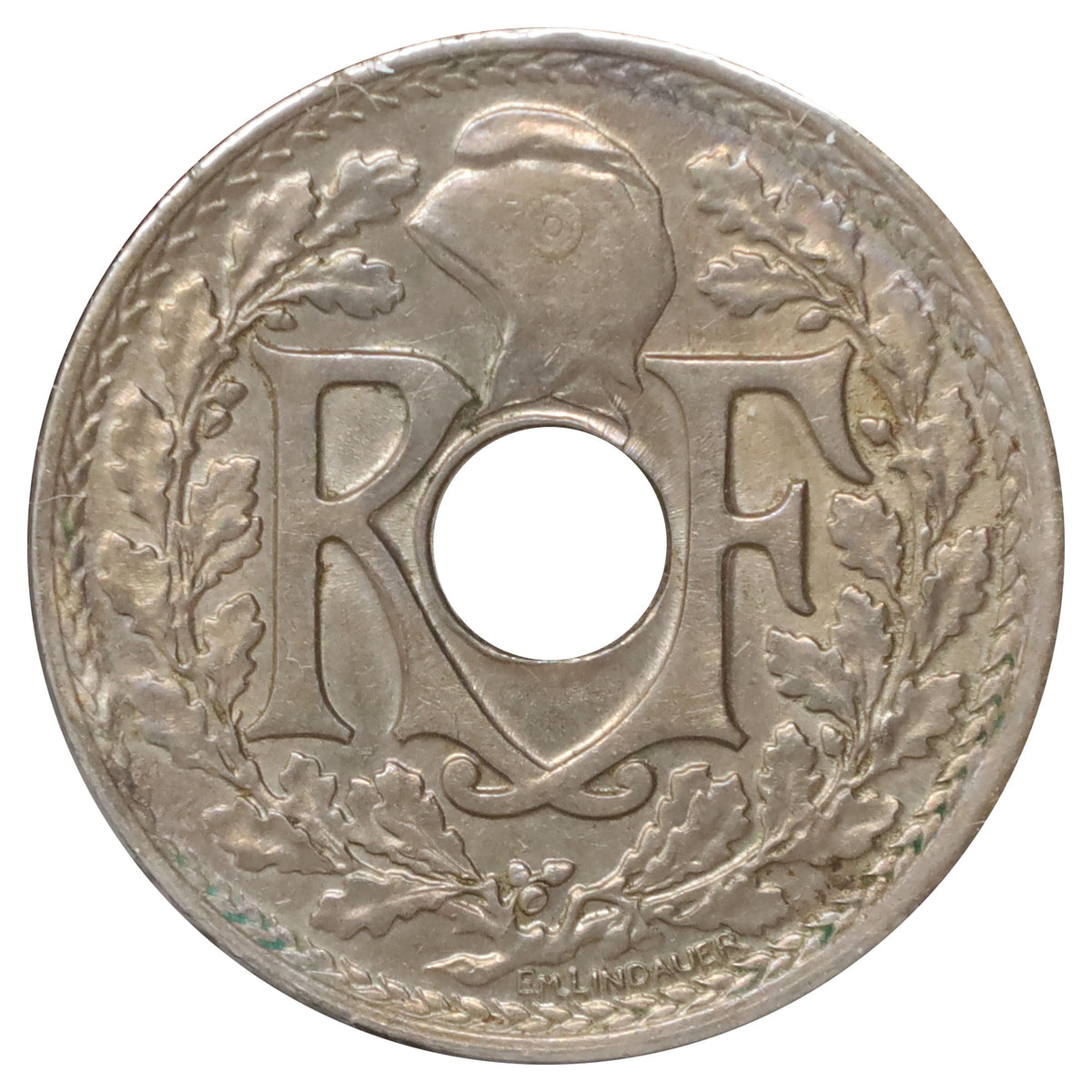 France 1917 25 Centimes Uncirculated (MS60)