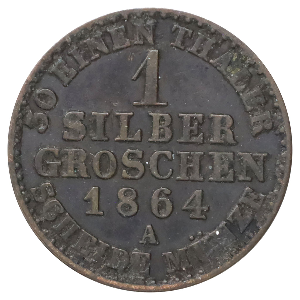 German States 1864A Prussia Groschen Very Fine (VF20)