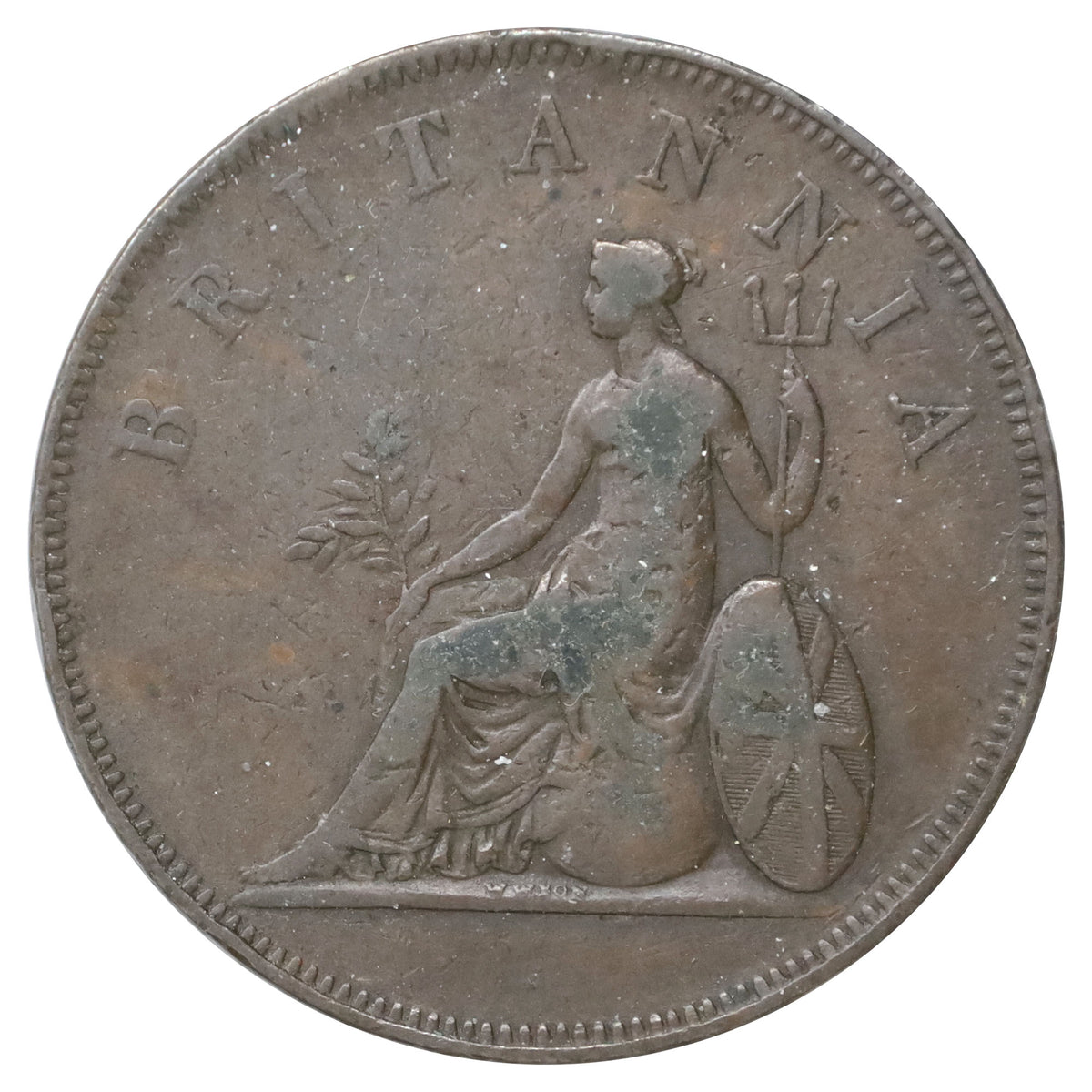 Ionian Islands 1819 2 Oboli F-VF (F15)