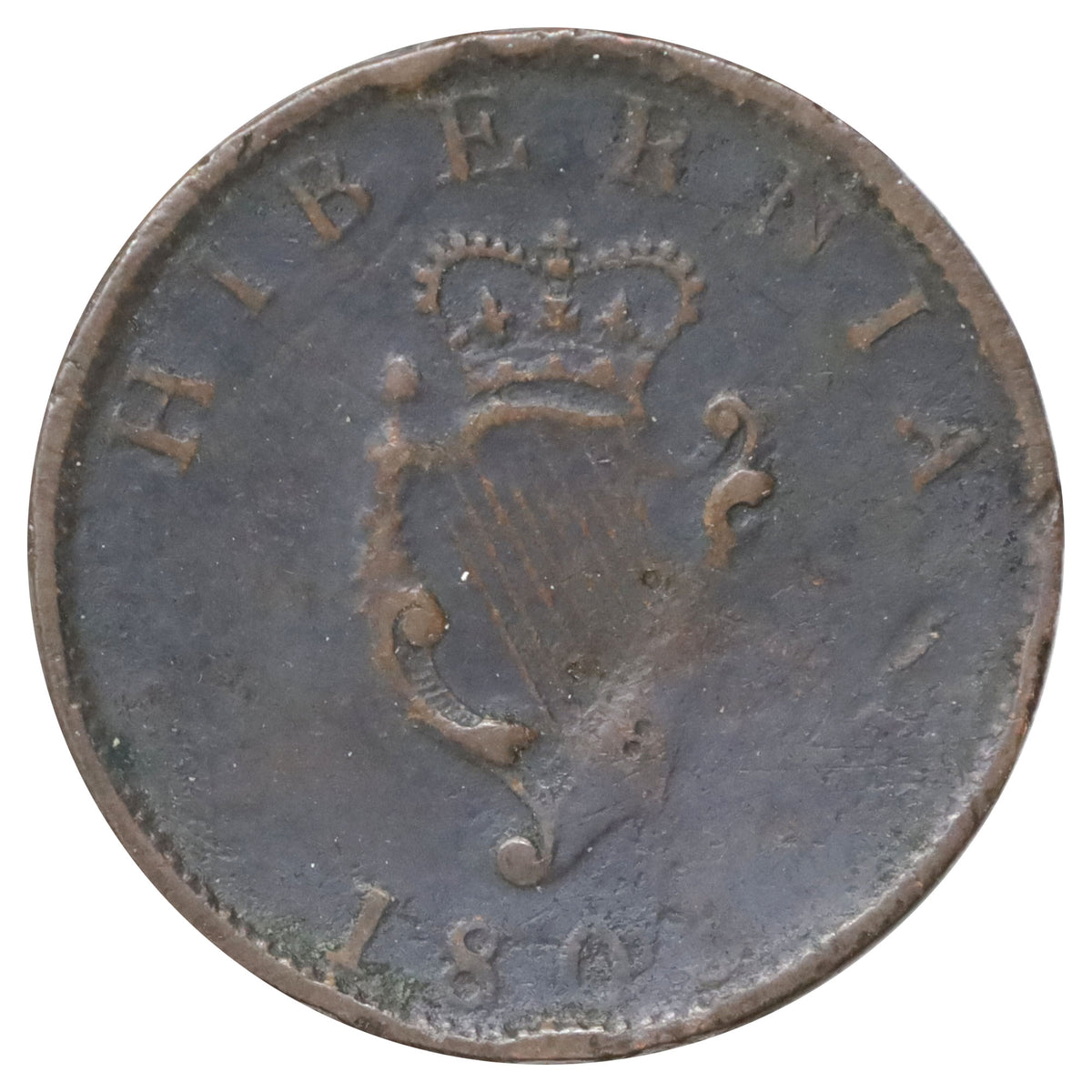 Ireland 1805 1/2 Penny Fine (F12)