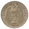 Mexico 1904CnH 5 Centavos Almost Uncirculated (AU50)