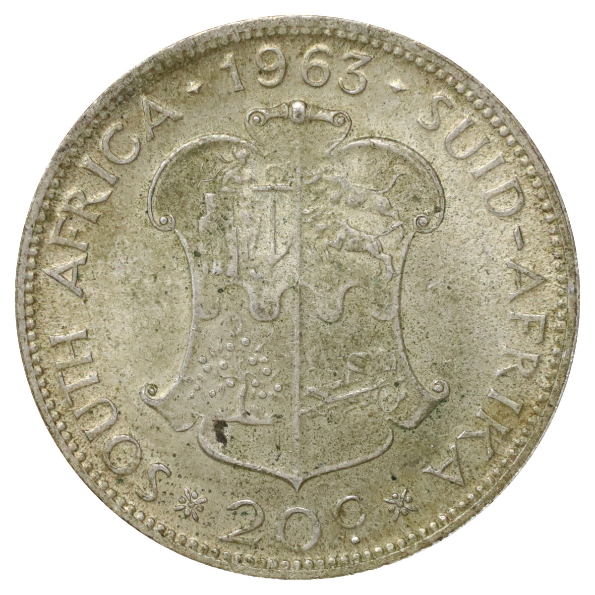 South Africa 1963 20 Cents Extra Fine (EF40)