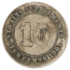 Straits Settlements 1901 10 Cents Very Fine (VF20)