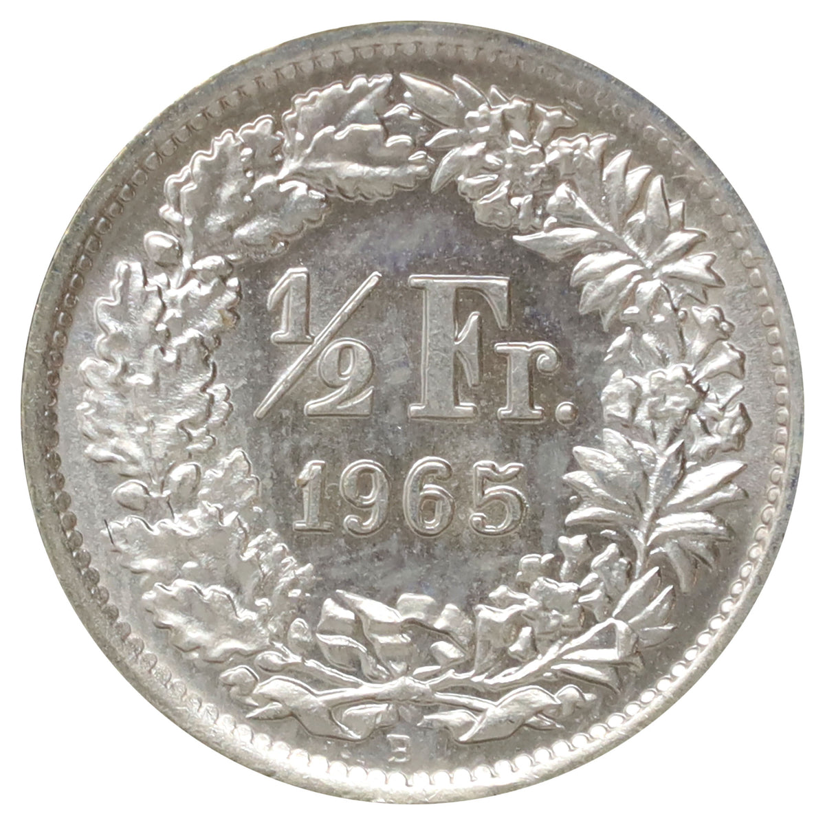 Switzerland 1965B 1/2 Franc Uncirculated (MS60)