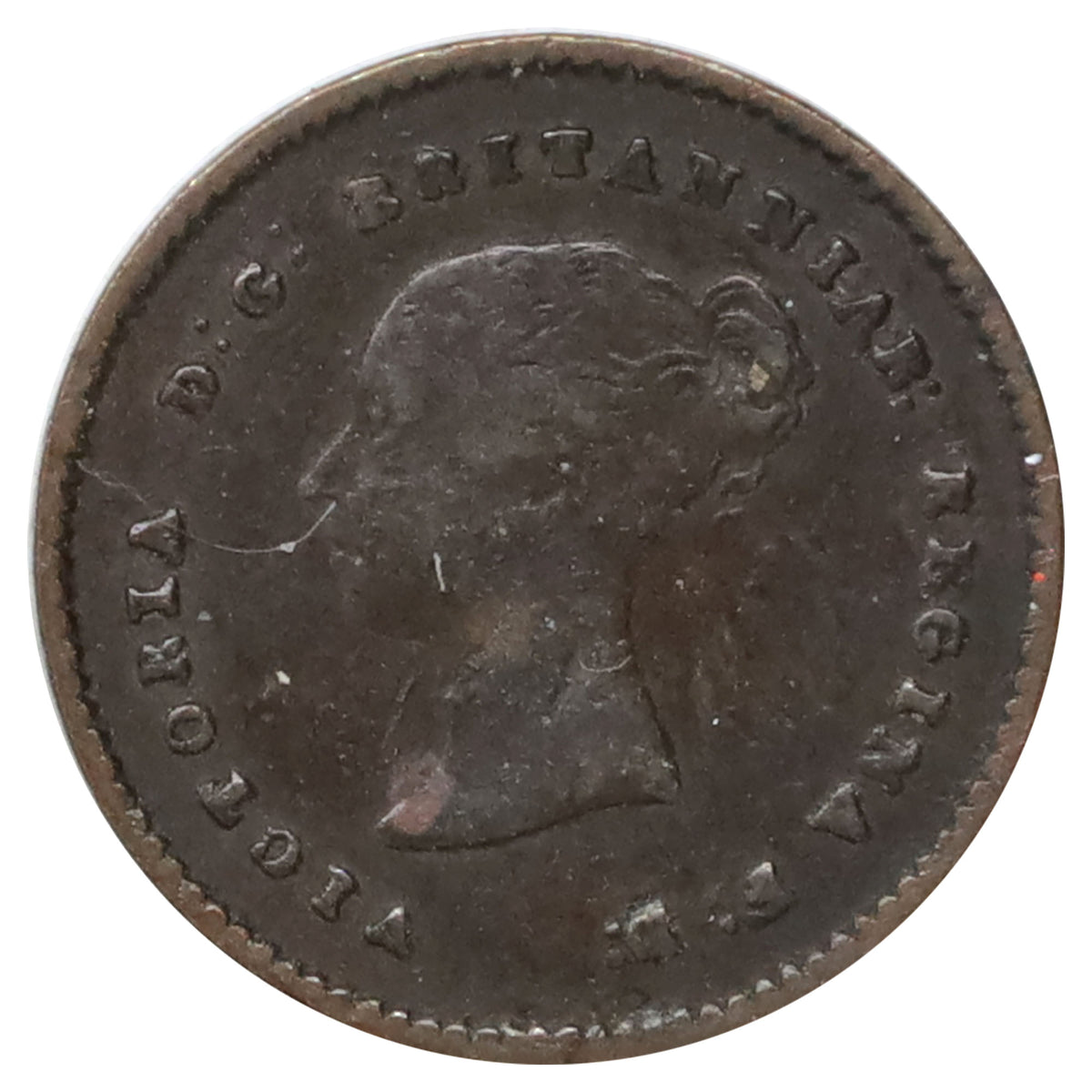 Ceylon 1853 1/4 Farthing Fine (F12)