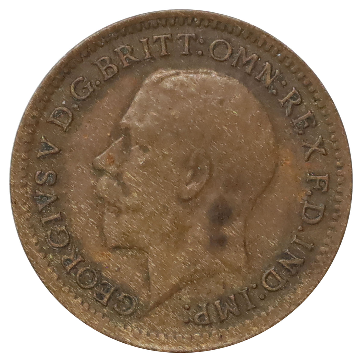 Malta 1913 1/3 Farthing VF-EF (VF30)