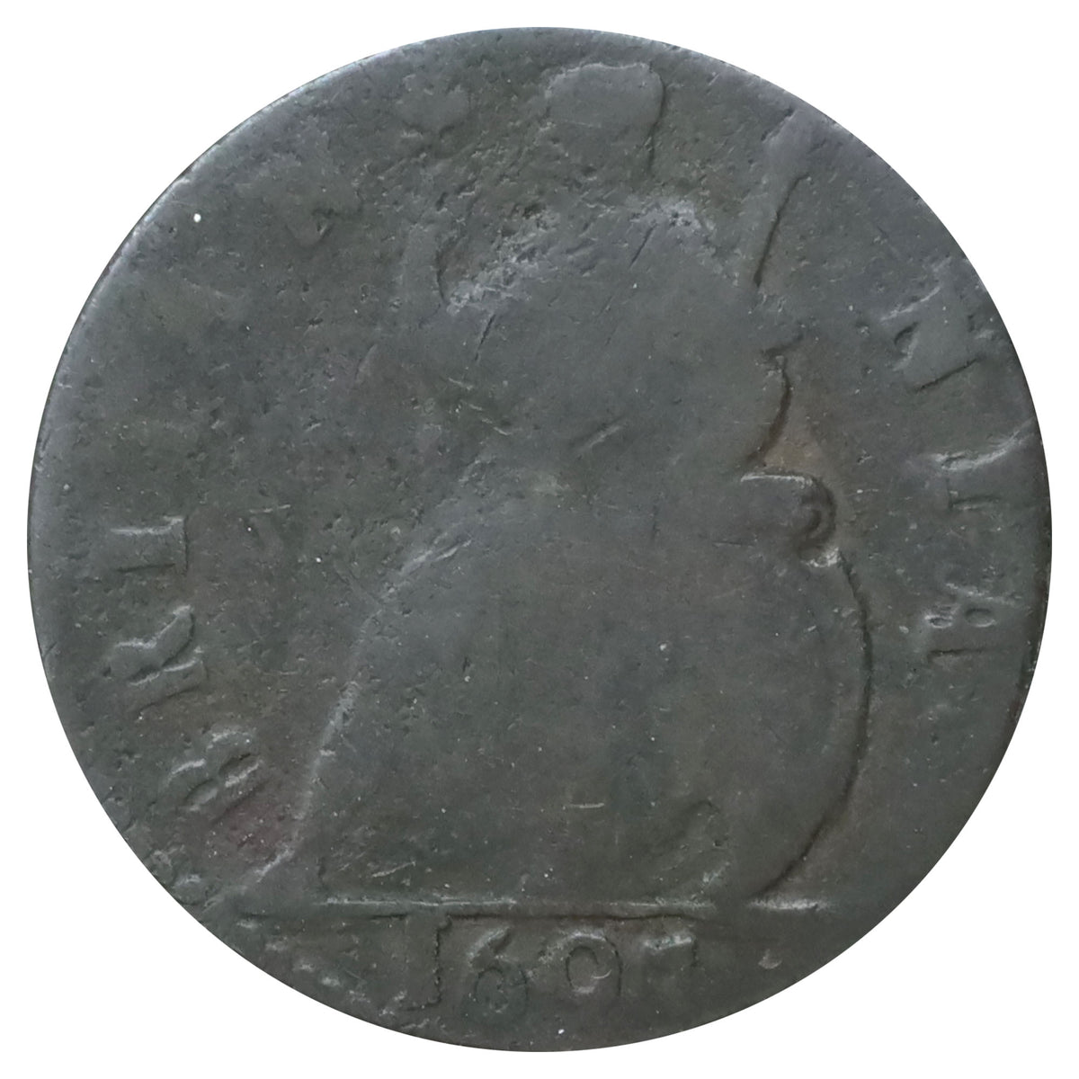 Great Britain 1697 William III Farthing G-VG (G6)