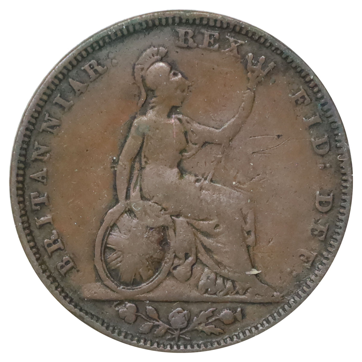 Great Britain 1826 George IV Farthing Very Good (VG8)