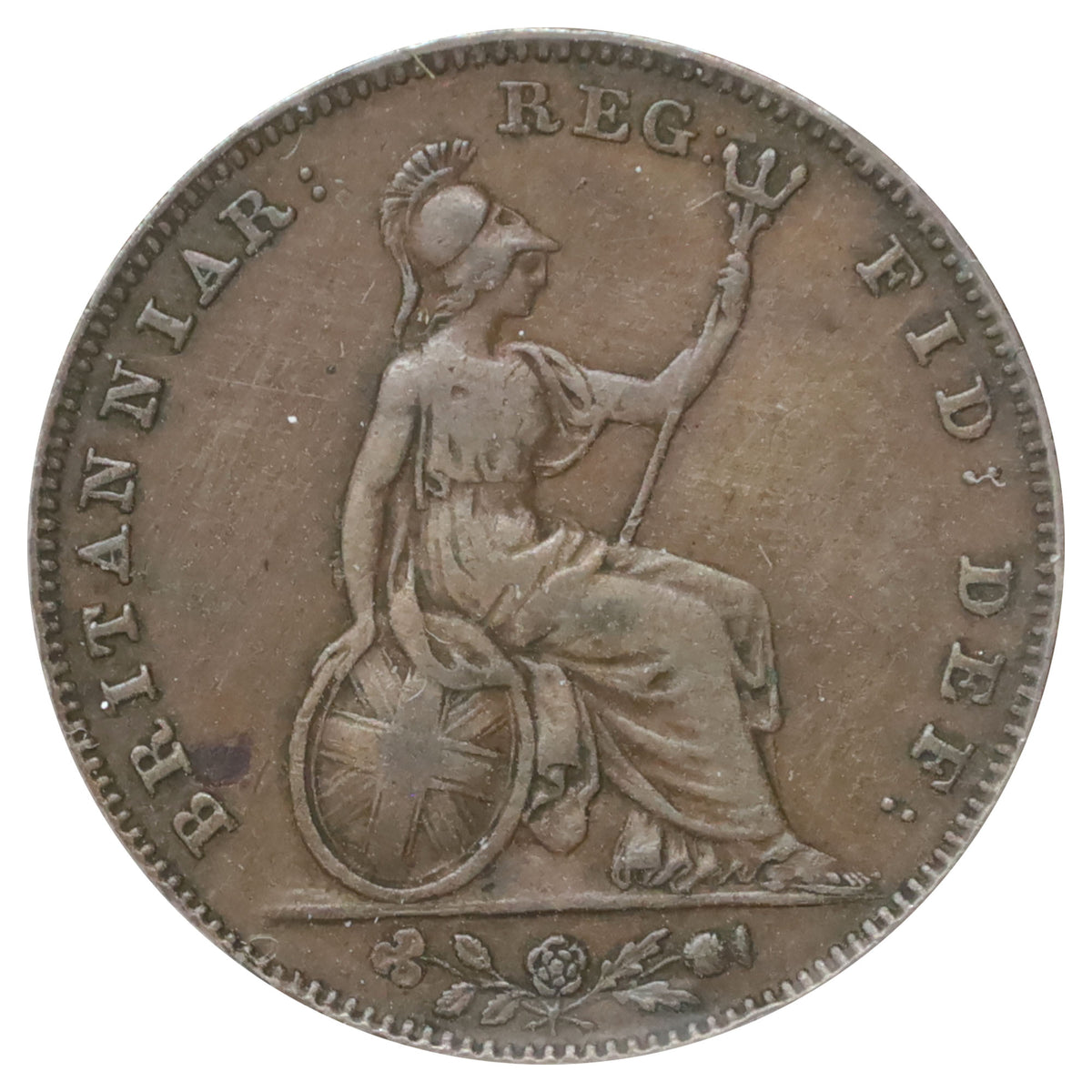 Great Britain 1841 Farthing F-VF (F15)